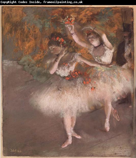 Edgar Degas Two Dancers entering the Stage